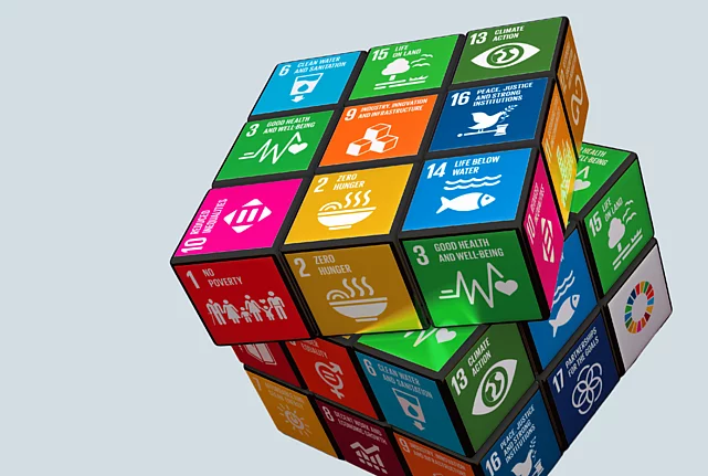 Sustainable Development Goals as Rubik's Cube