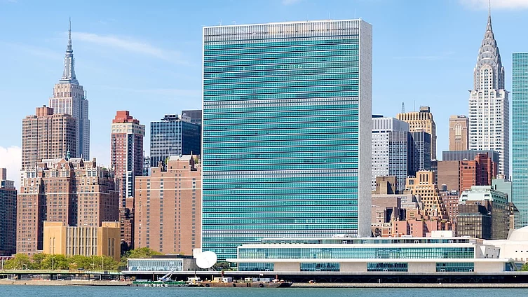 The midtown Manhattan skyline