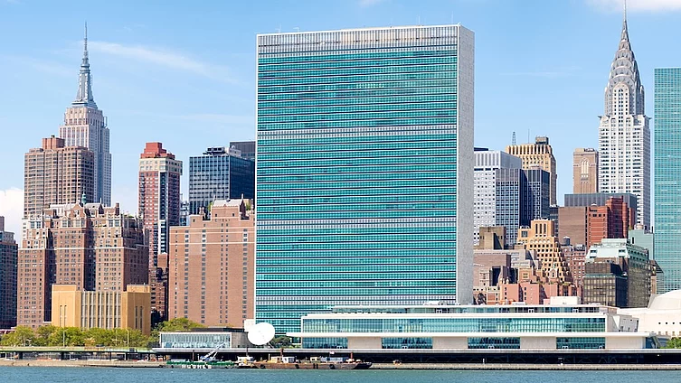 The midtown Manhattan skyline