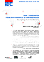New directions for international financial & monetary policy