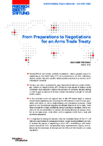 From preparations to negotiations for an arms trade treaty