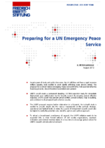Preparing for a UN emergency peace service
