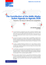 The contribution of the Addis Ababa Action Agenda to Agenda 2030