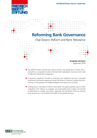 Reforming bank governance