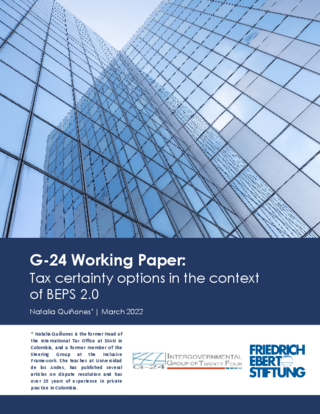 Tax certainty options in the context of BEPS 2.0